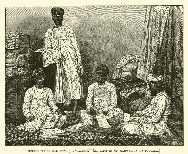 Merchants of Calcutta, Marwaris by English School