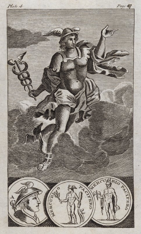 Mercury (engraving) by English School