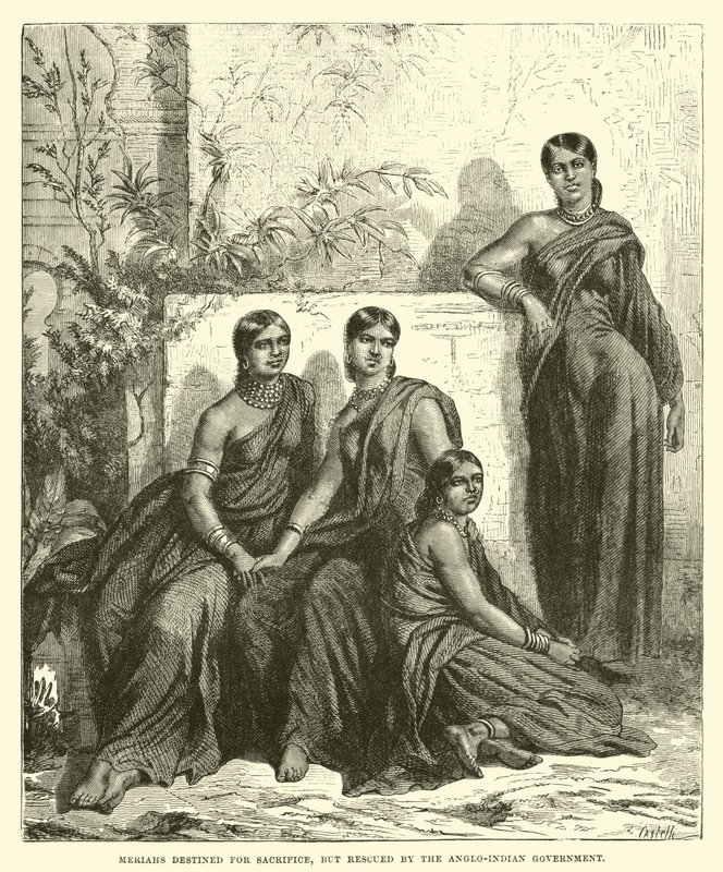 Meriahs Destined for Sacrifice, but Rescued by the Anglo-Indian Government by English School