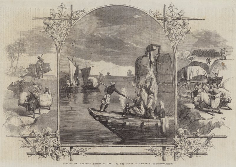 Methods of Conveying Cotton in India to the Ports of Shipment by English School