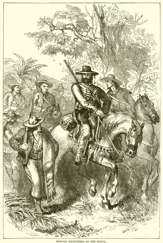 Mexican Filibusters on the March by English School