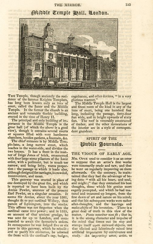 Middle Temple Hall by English School