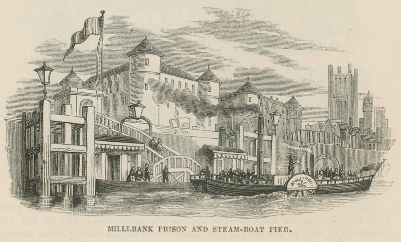 Millbank Prison and Steamboat Pier by English School
