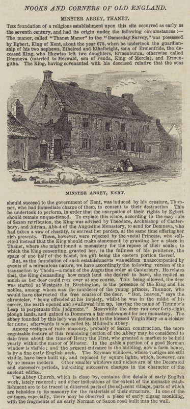 Minster Abbey, Kent by English School