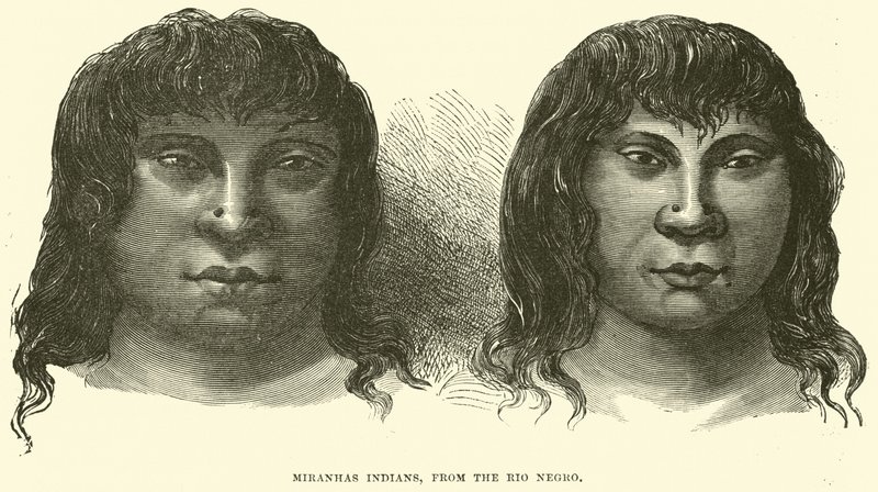 Miranhas Indians, from the Rio Negro by English School