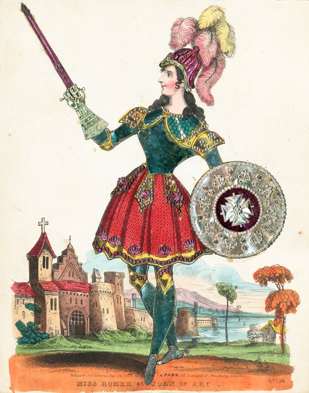 Miss Romer as Joan of Arc, Stage, Tinsel by English School