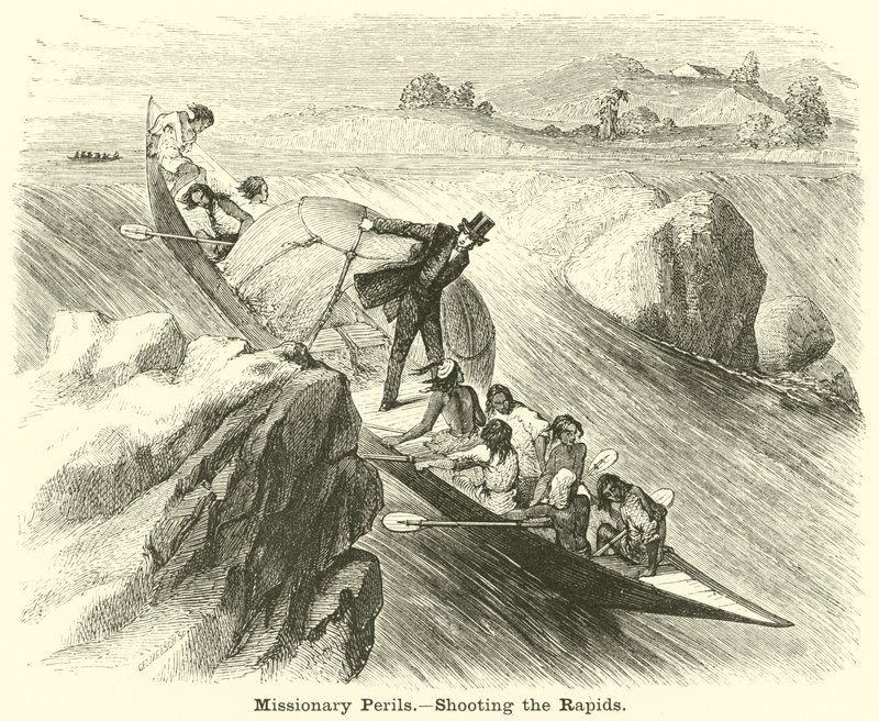 Missionary Perils, Shooting the Rapids by English School