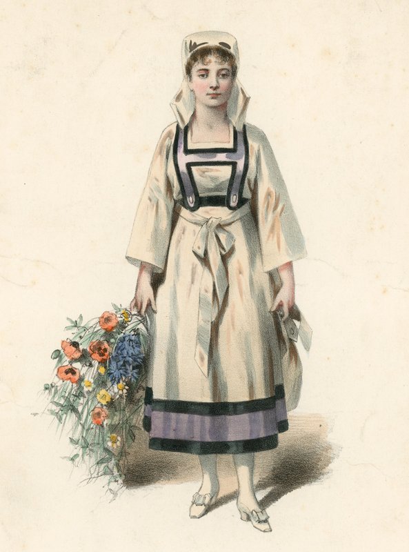 Mme Judic as Margotte in La Branche Cassee by English School