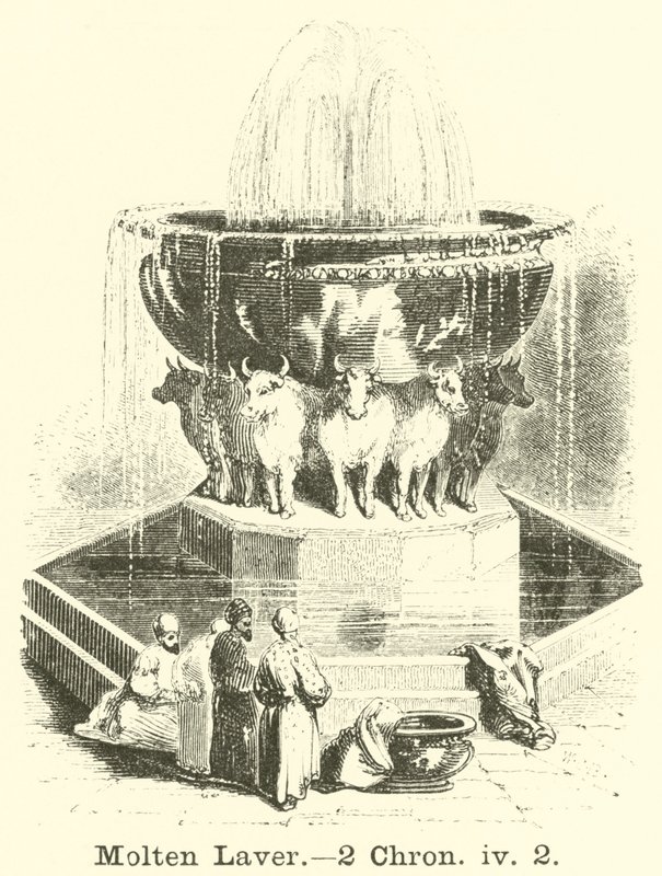 Molten Laver, 2 Chronicles 4:2 by English School