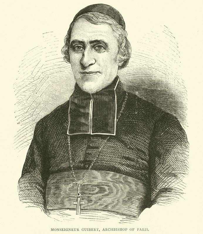 Monseigneur Guibert, Archbishop of Paris, May 1871 by English School