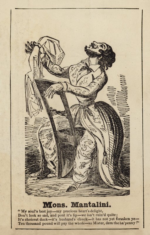Monsieur Mantalini from Nicholas Nickleby by English School