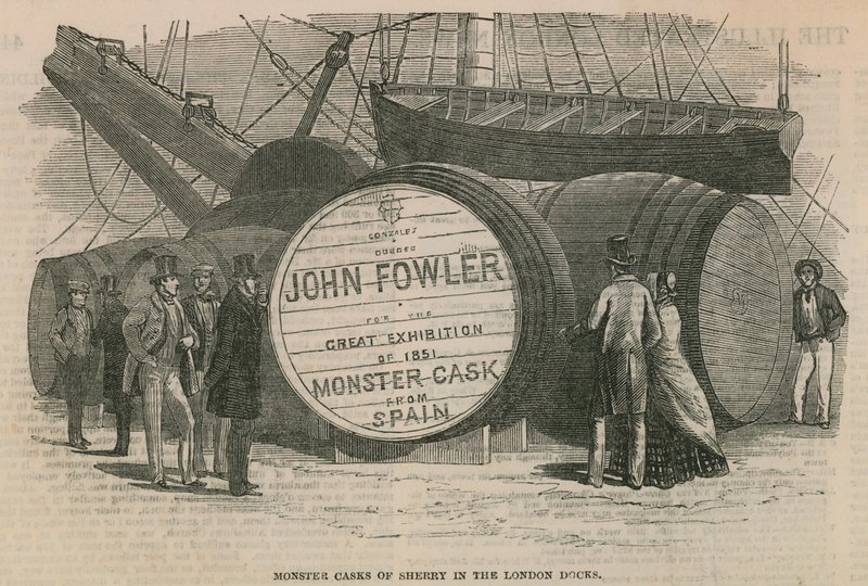 Monster Casks of Sherry in the London Docks by English School
