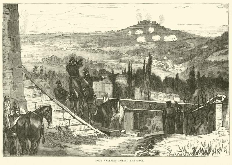 Mont Valerien During the Siege, October 1870 by English School