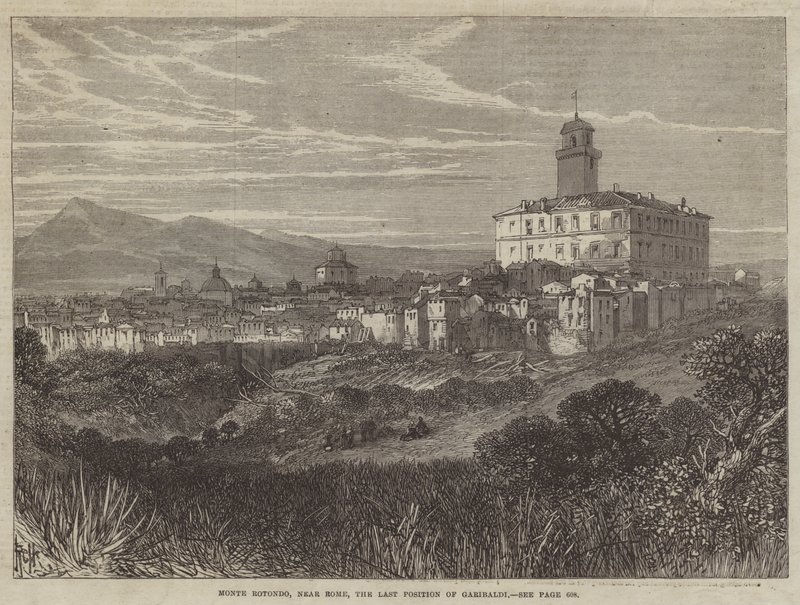 Monte Rotondo, near Rome, the Last Position of Garibaldi by English School