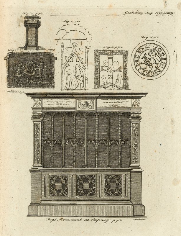 Monument at Stepney, London by English School