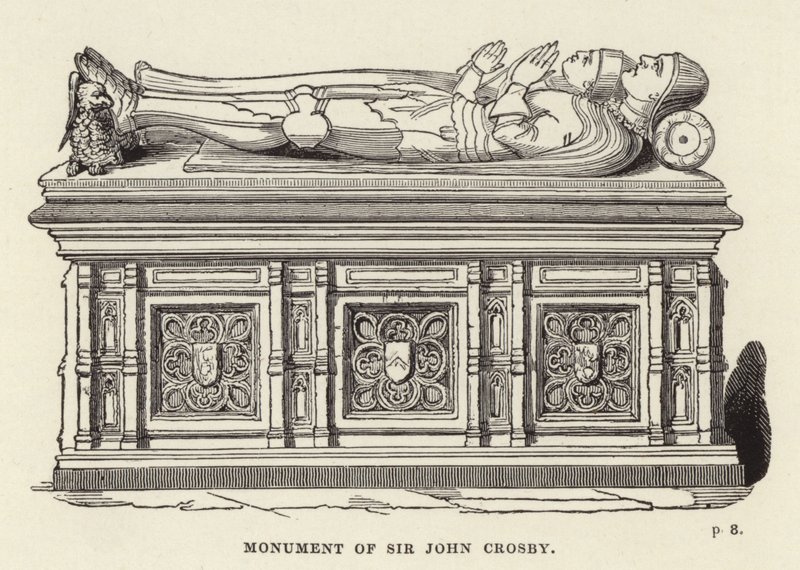 Monument of Sir John Crosby by English School
