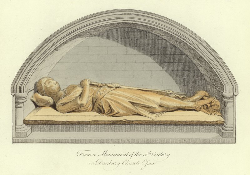 Monument of the 12th Century in Danbury Church, Essex by English School
