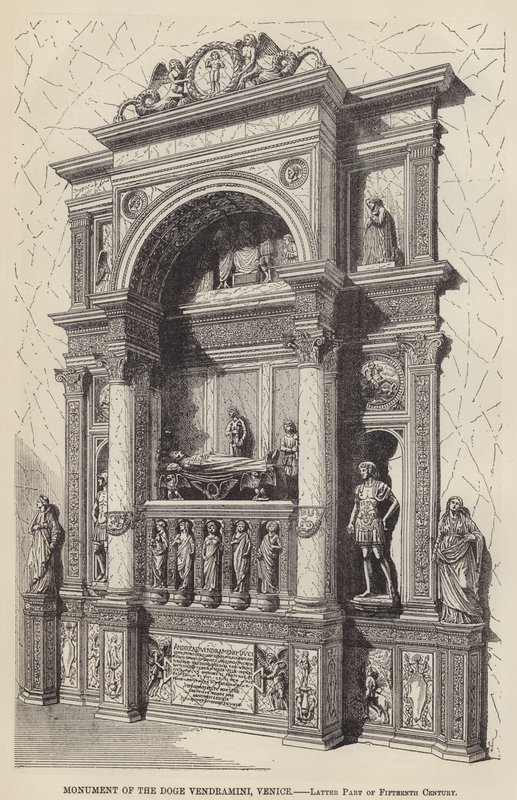 Monument of the Doge Vendramini, Venice, Latter Part of Fifteenth Century by English School