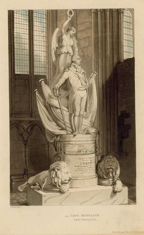 Monument to Captain James Montague by English School
