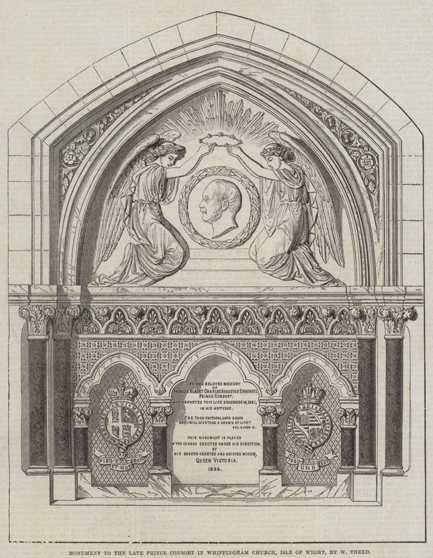 Monument to the late Prince Consort in Whippingham Church, Isle of Wight, by W Theed by English School