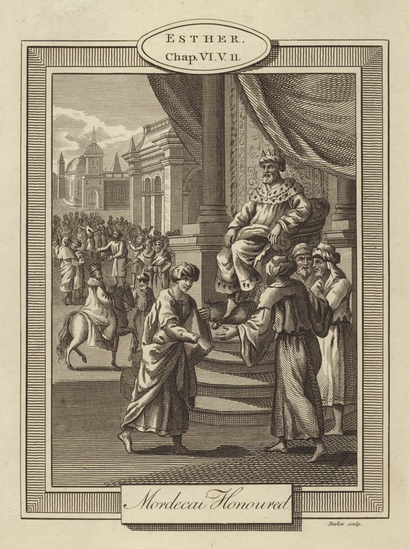 Mordecai Honoured, Esther, Chapter VI, Verse 11 by English School
