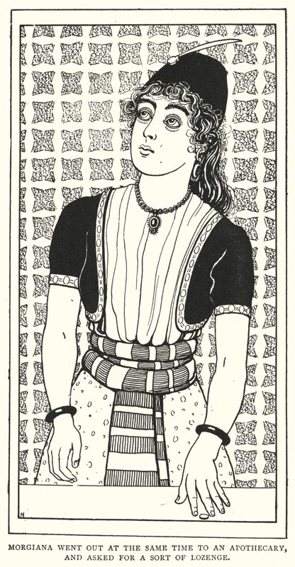 Morgiana went out at the same time to an apothecary, and asked for a sort of lozenge by English School