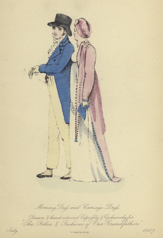 Morning Dress and Carriage Dress by English School