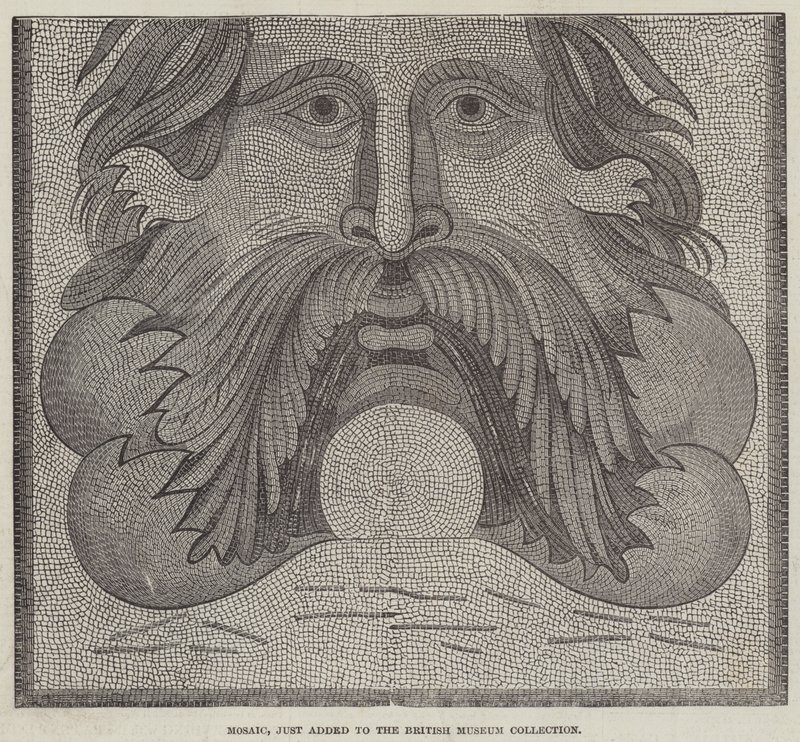 Mosaic, just added to the British Museum Collection by English School
