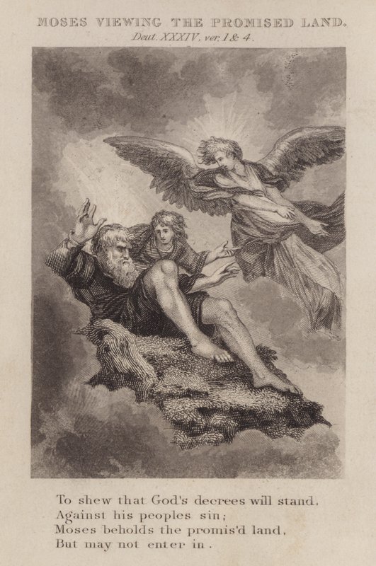 Moses Viewing the Promised Land, Deuteronomy 34:1 and 4 by English School