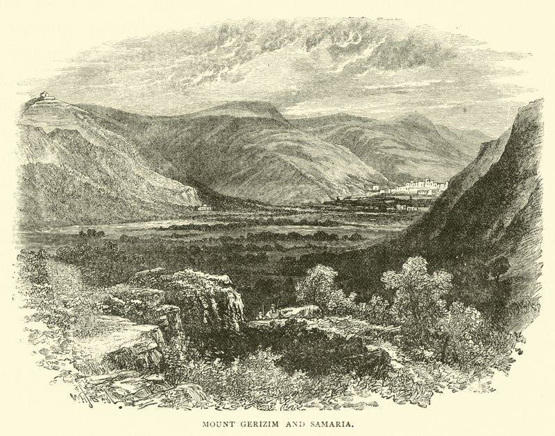 Mount Gerizim and Samaria by English School