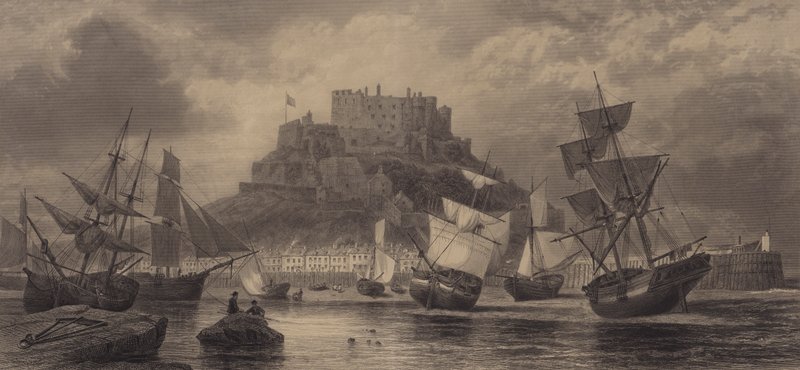 Mount Orgueil Castle, Jersey by English School