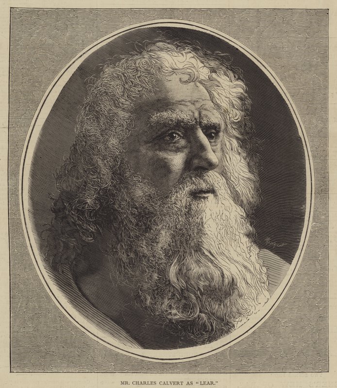 Mr Charles Calvert as Lear by English School