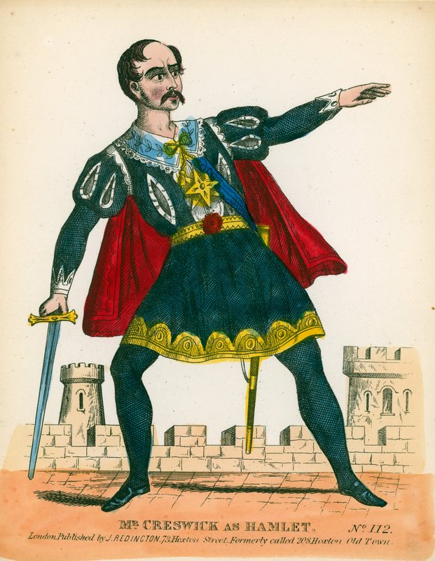 Mr Creswick as Hamlet by English School