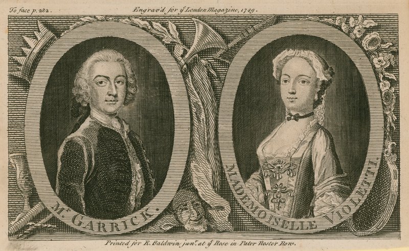 Mr Garrick and Mademoiselle Violetti (Eva Marie Veigel) by English School
