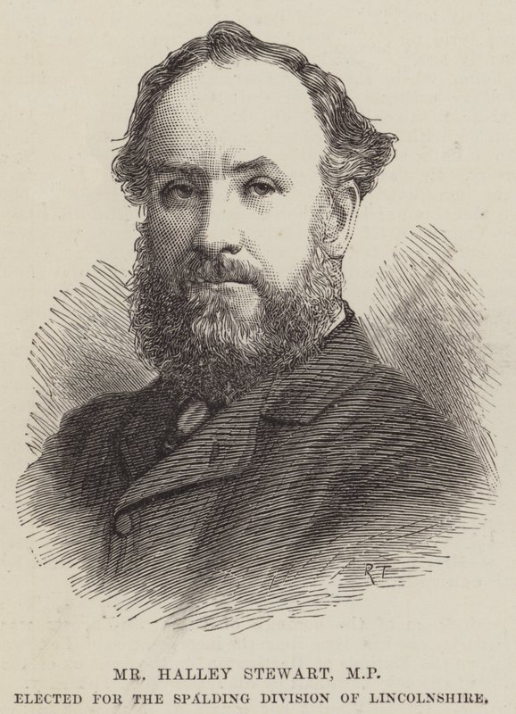 Mr Halley Stewart, MP, elected for the Spalding Division of Lincolnshire by English School