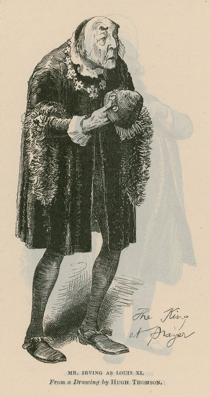 Mr Henry Irving, actor, as Louis XI by English School