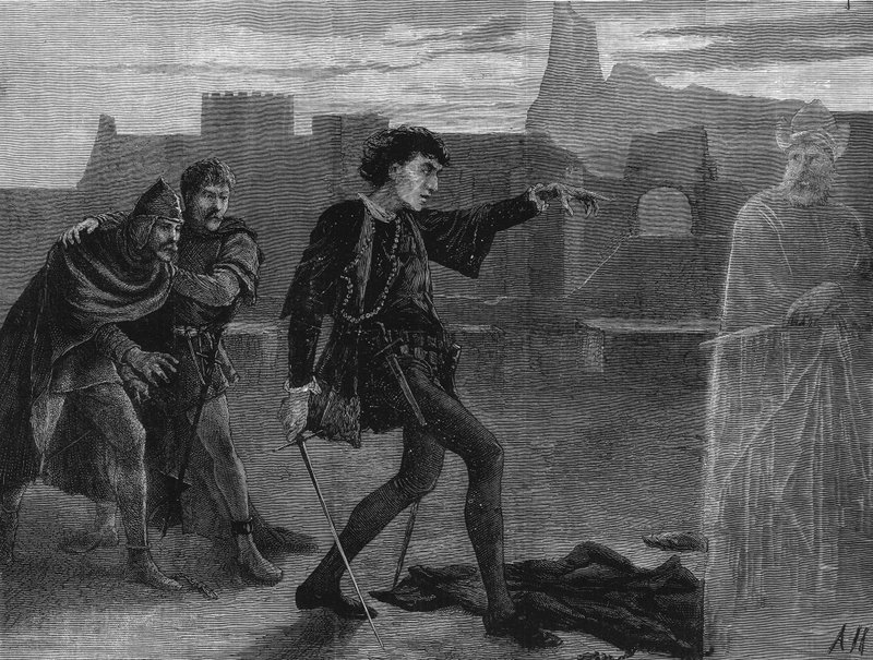 Mr. Irving as Hamlet at the Lyceum Theatre, London by English School