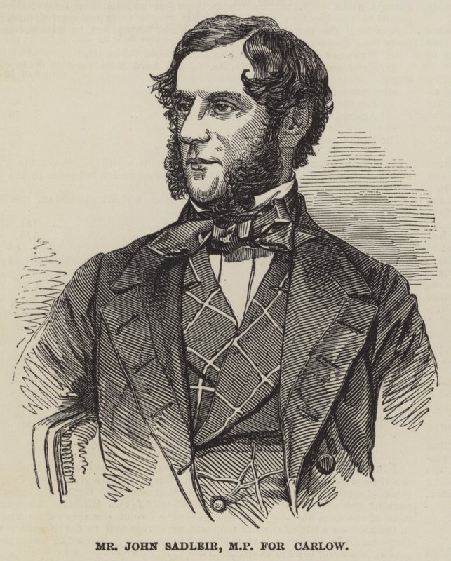 Mr John Sadleir, MP for Carlow by English School