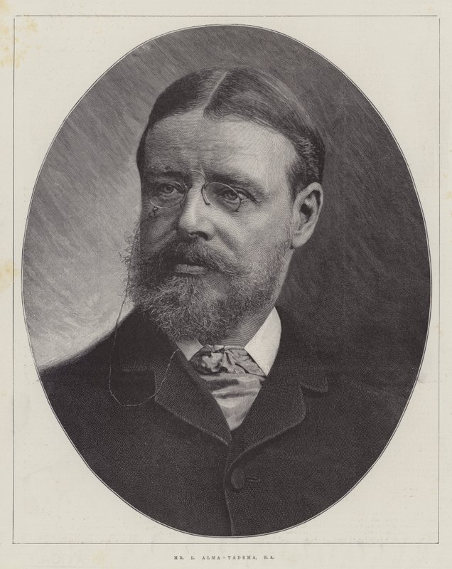 Mr L Alma-Tadema, RA (engraving) by English School