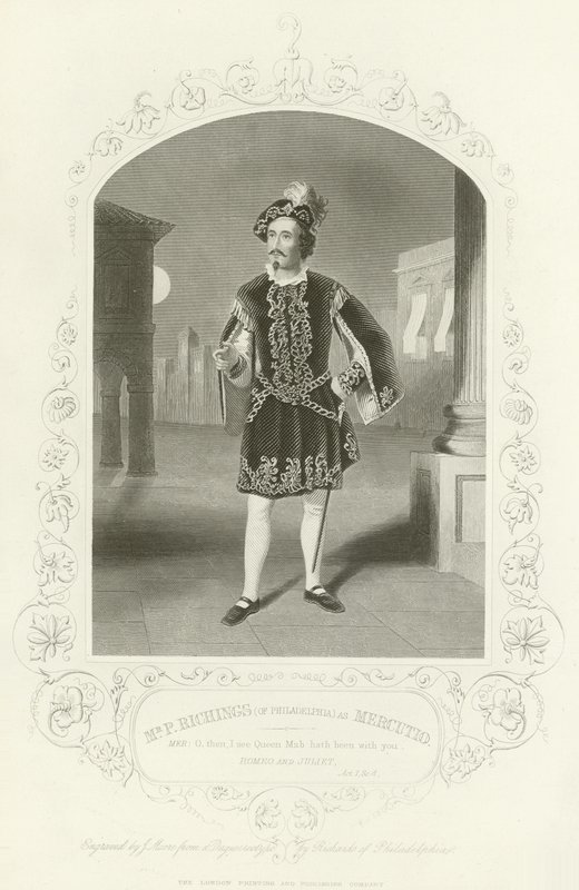Mercutio, Romeo and Juliet, Act I, Scene IV by English School