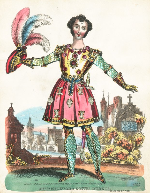 Mr Templeton as Count Dunois in Joan of Arc by English School