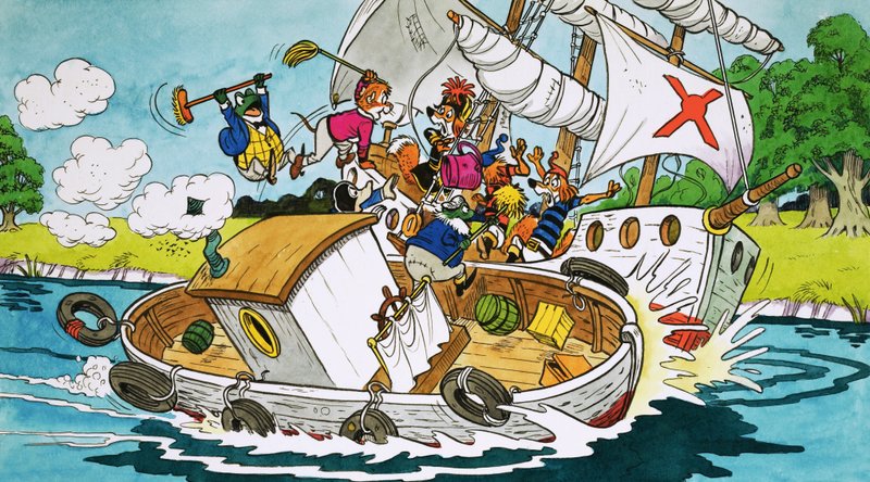 Mr Toad out boating by English School