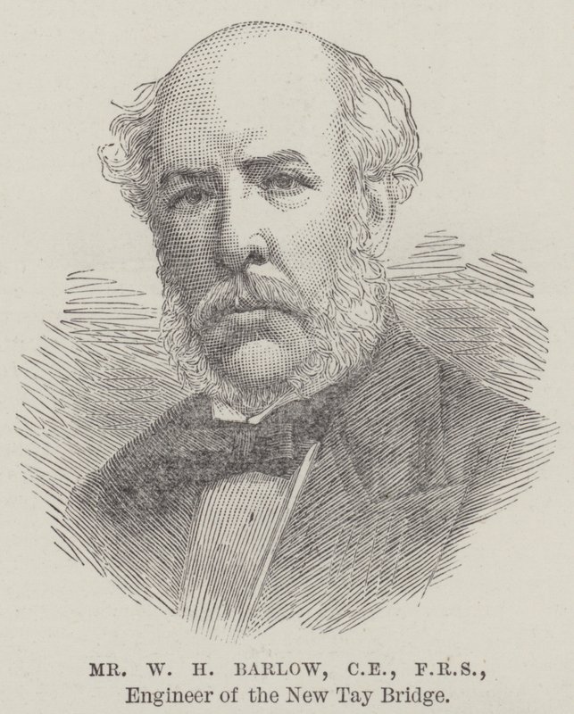 Mr W H Barlow, CE, FRS, Engineer of the New Tay Bridge by English School