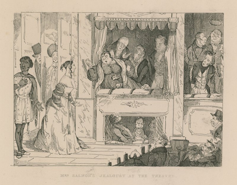 Mrs Salmons jealousy at the theatre by English School