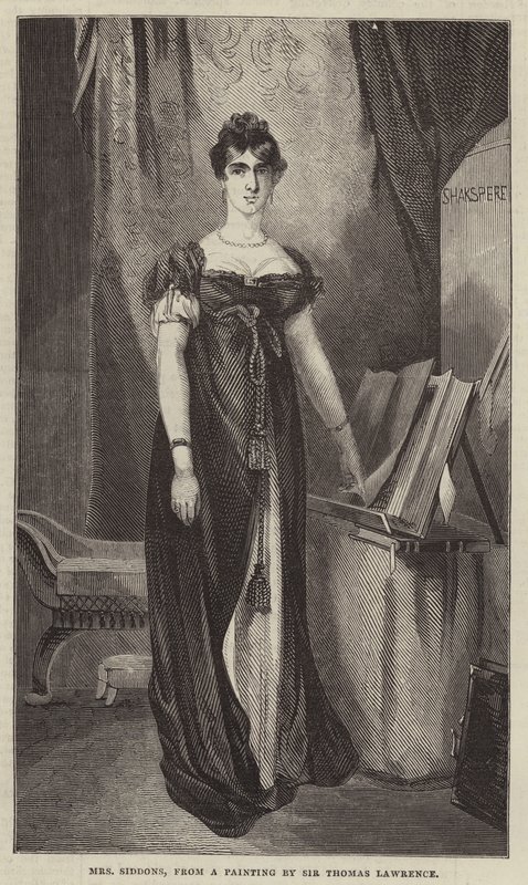 Mrs Siddons, from a Painting by Sir Thomas Lawrence by English School