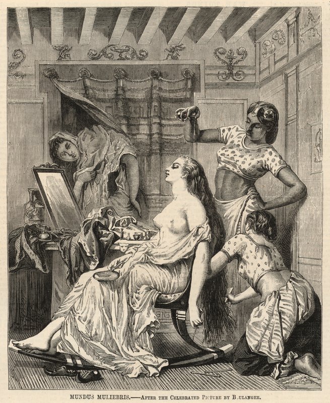 Mundus muliebris, after the celebrated picture by Boulanger by English School