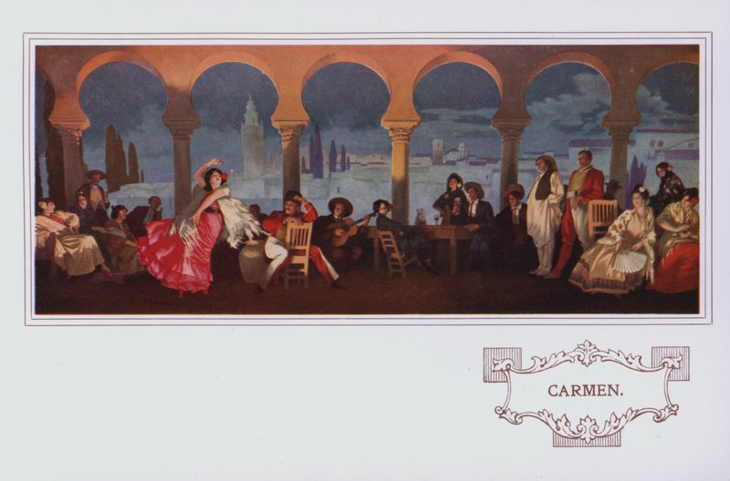 Murals in Peter Robinson Restaurant: Carmen by English School