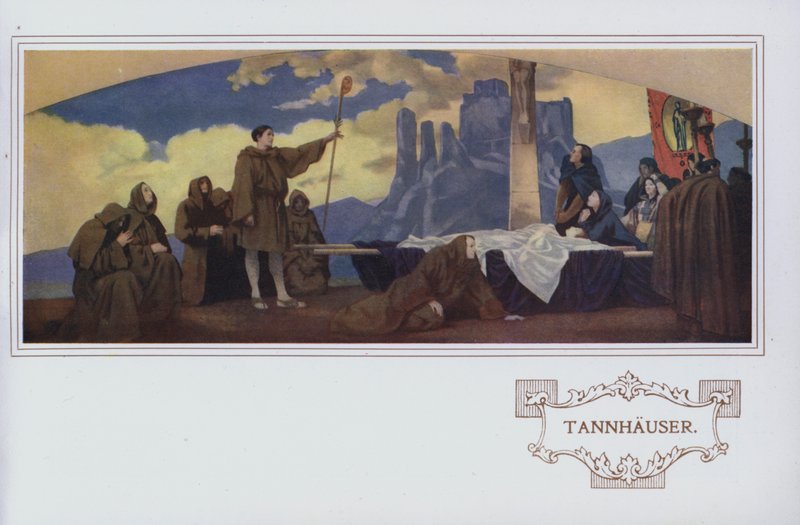 Murals in Peter Robinson Restaurant: Tannhauser by English School