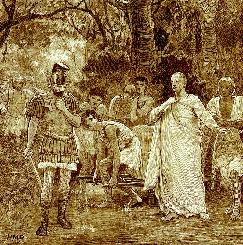 Murder of Cicero (illustration from Cassell