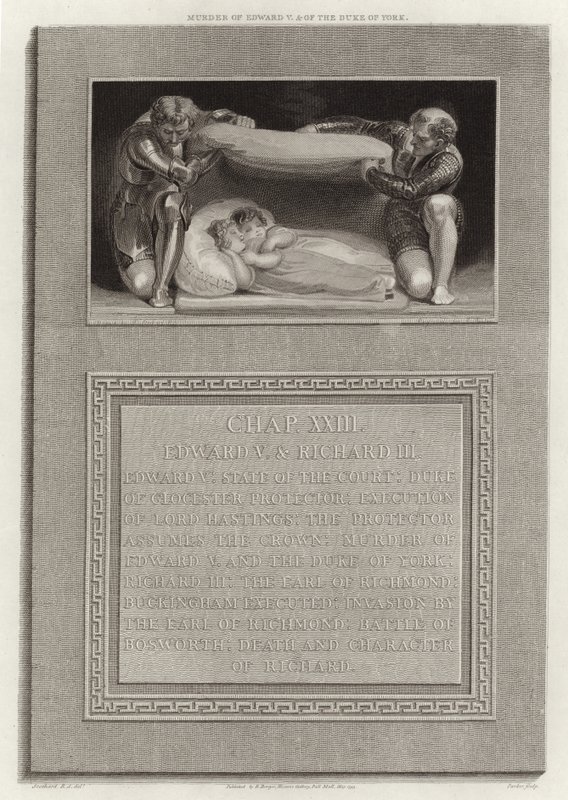 Murder of Edward V and the Duke of York by English School